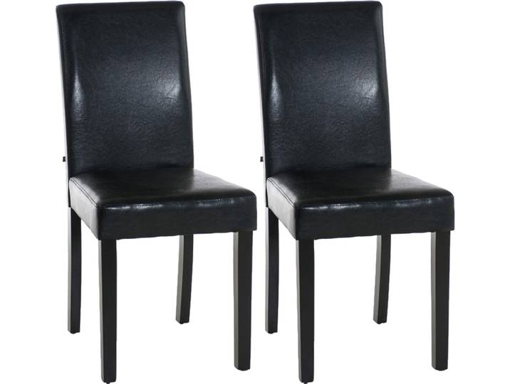 set de 2 chaises de salle à manger Ina noir