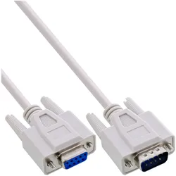 InLine 20er Bulk-Pack  Serielle Verlängerung, 9pol Stecker / Buchse, vergossen, 1:1 belegt, 5m (5 m), Schnittstellenkabel