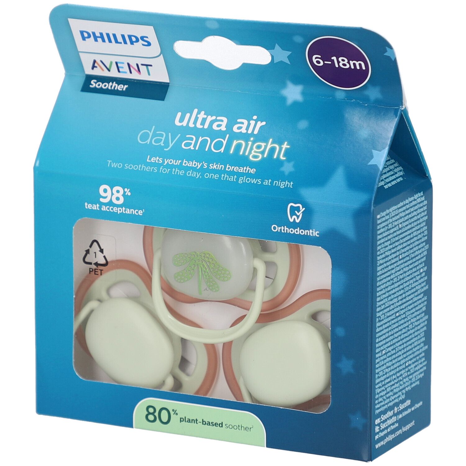 Philips Avent Fopspeen +6m 3pack 2st 2 St Schnuller