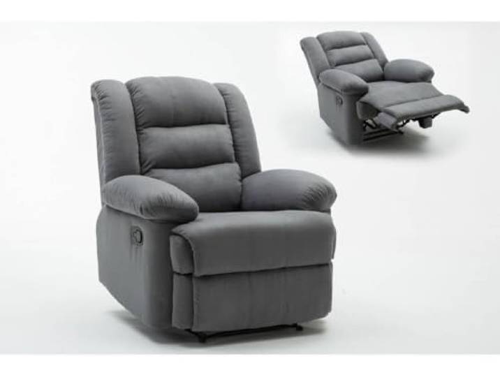 Habitat et Jardin Relax-Sessel Buckingham - 85 x 93 x 100 cm - Hellgrau