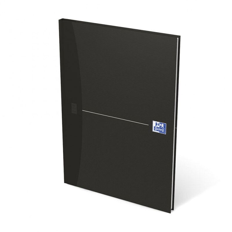 OXFORD Notizbuch Office Book DIN A4 liniert, schwarz Hardcover 192 Seiten