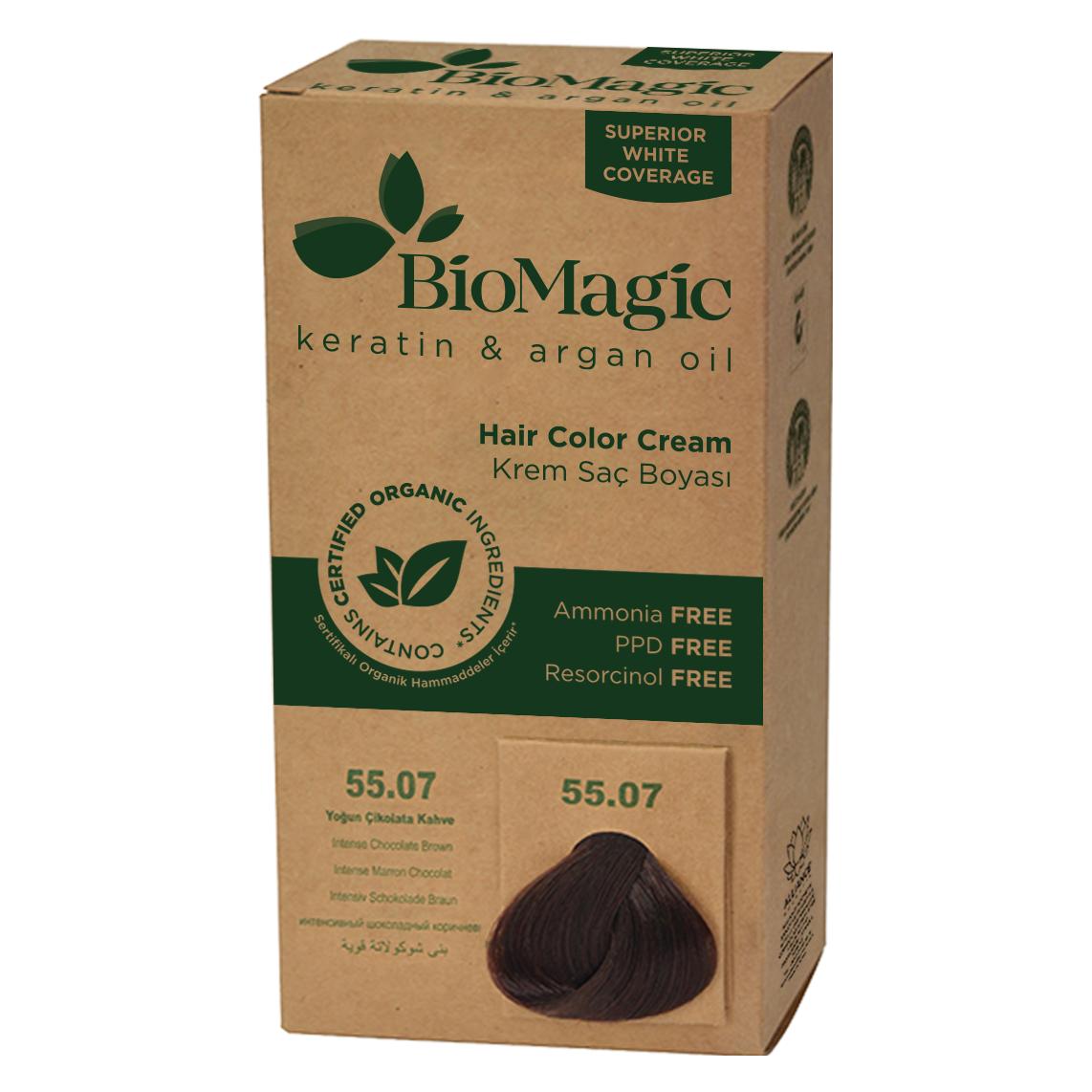 Biomagic Haarfärbemittel dunkler Schokoladenbraun (55,07) 250 g - Biomagisch (55.07 Dunkelschokoladenbraun) (37731456)