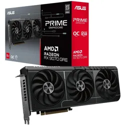 ASUS PRIME-RX9070GRE-O12G-EVO Graphics Card (12 GB, GDDR6), Grafikkarte, Schwarz