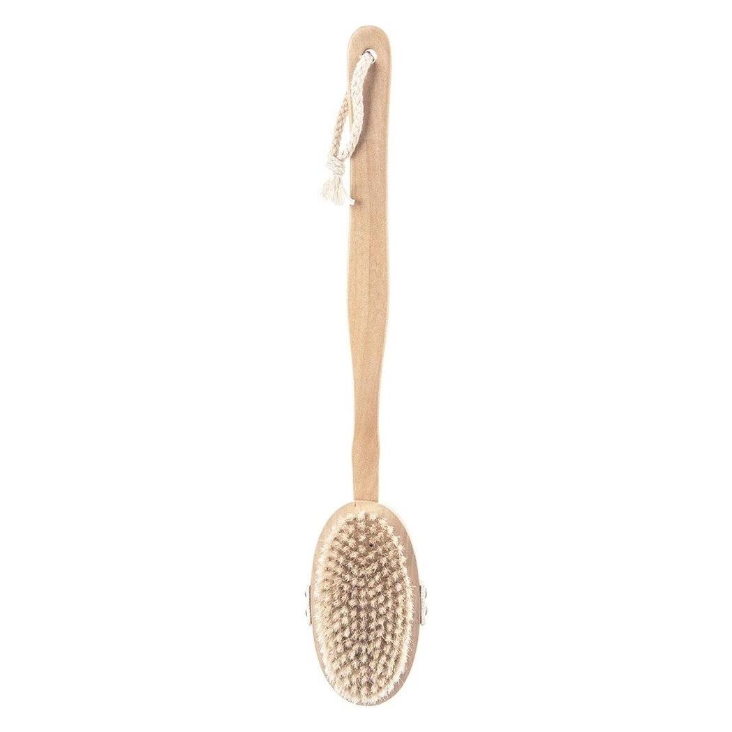 NoName Szczotka do Masażu Ciała na Sucho i do Kąpieli Drewniana 42 cm ORION (64821593)