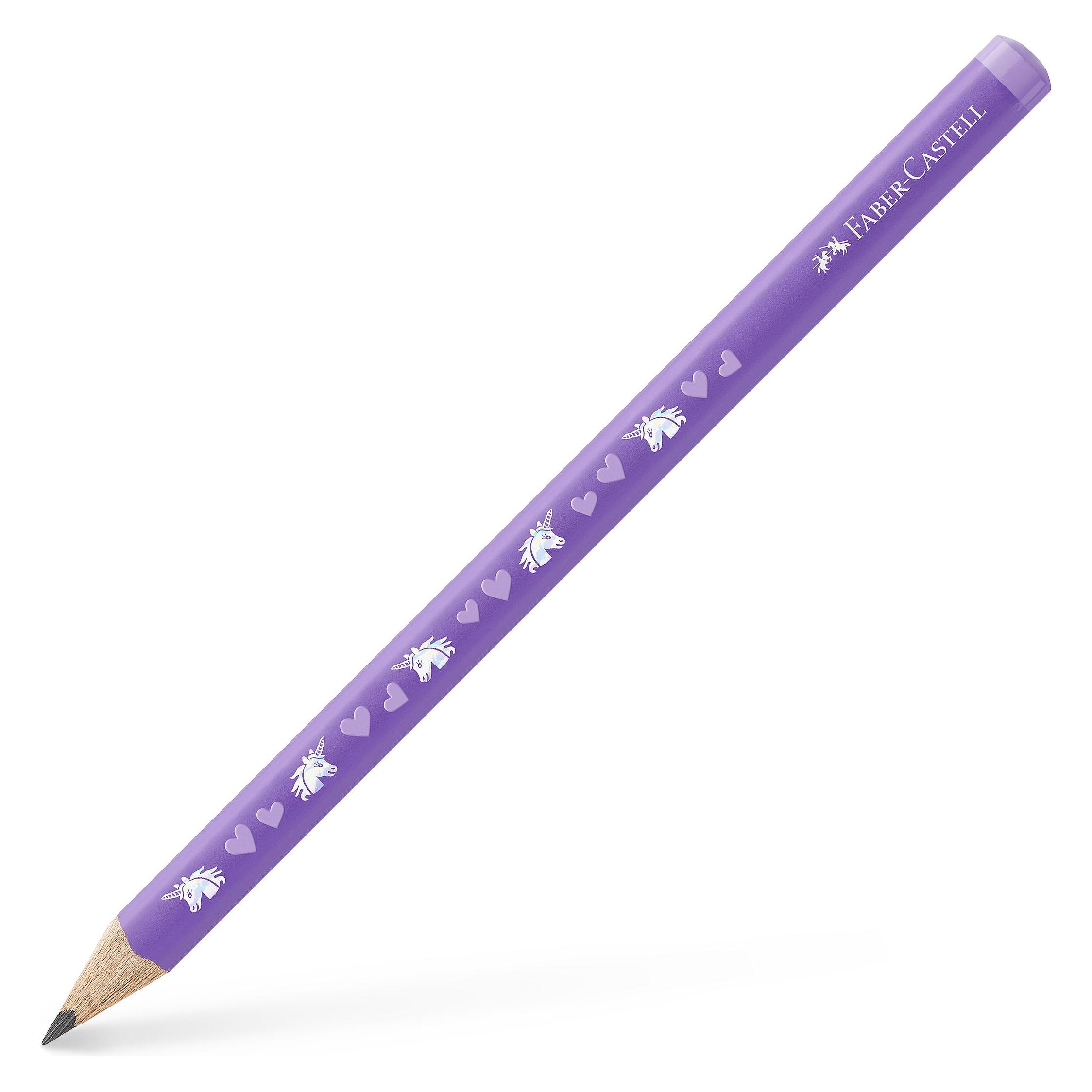 Faber-Castell Jumbo Bleistift Einhorn,HB, violett (HB, 1x) (111520)
