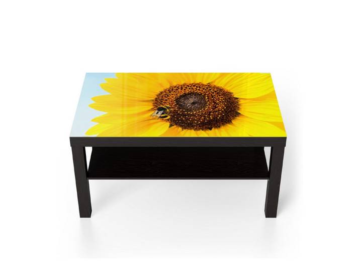 DEQORI Couchtisch 'Strahlender Sommerzauber', Glas Beistelltisch Glastisch modern