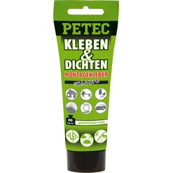 Petec Kleben und Dichten Montagekleber schwarz 80 ml