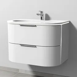Sanipa 4balance Keramik-Waschtisch Set (DG412) – Weiß-Matt