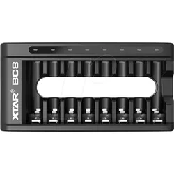 XTAR BC8 - USB Ladegerät, NiCd, NiMh, Li-Ion 8x AA/AAA