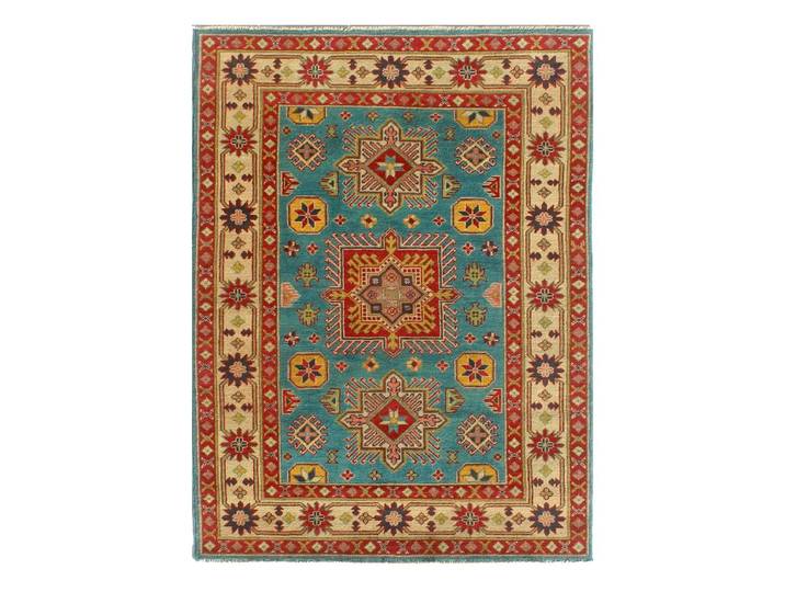 Kazak Ghazni Teppich 126x182 Handgeknüpft Orientteppich Wolle