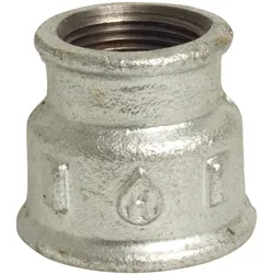 Profec, Rohrverbindungstechnik, Nr. 240 Reduziermuffe Gusseisen Verzinkt 3/4" x 1/4" Innengewinde 25bar DVGW