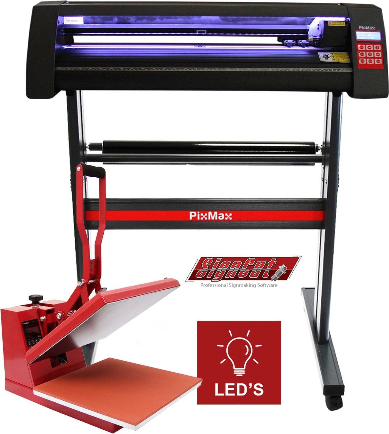 Monster Shop LED-snijplotter 720 mm inclusief transferpers 38 cm en software