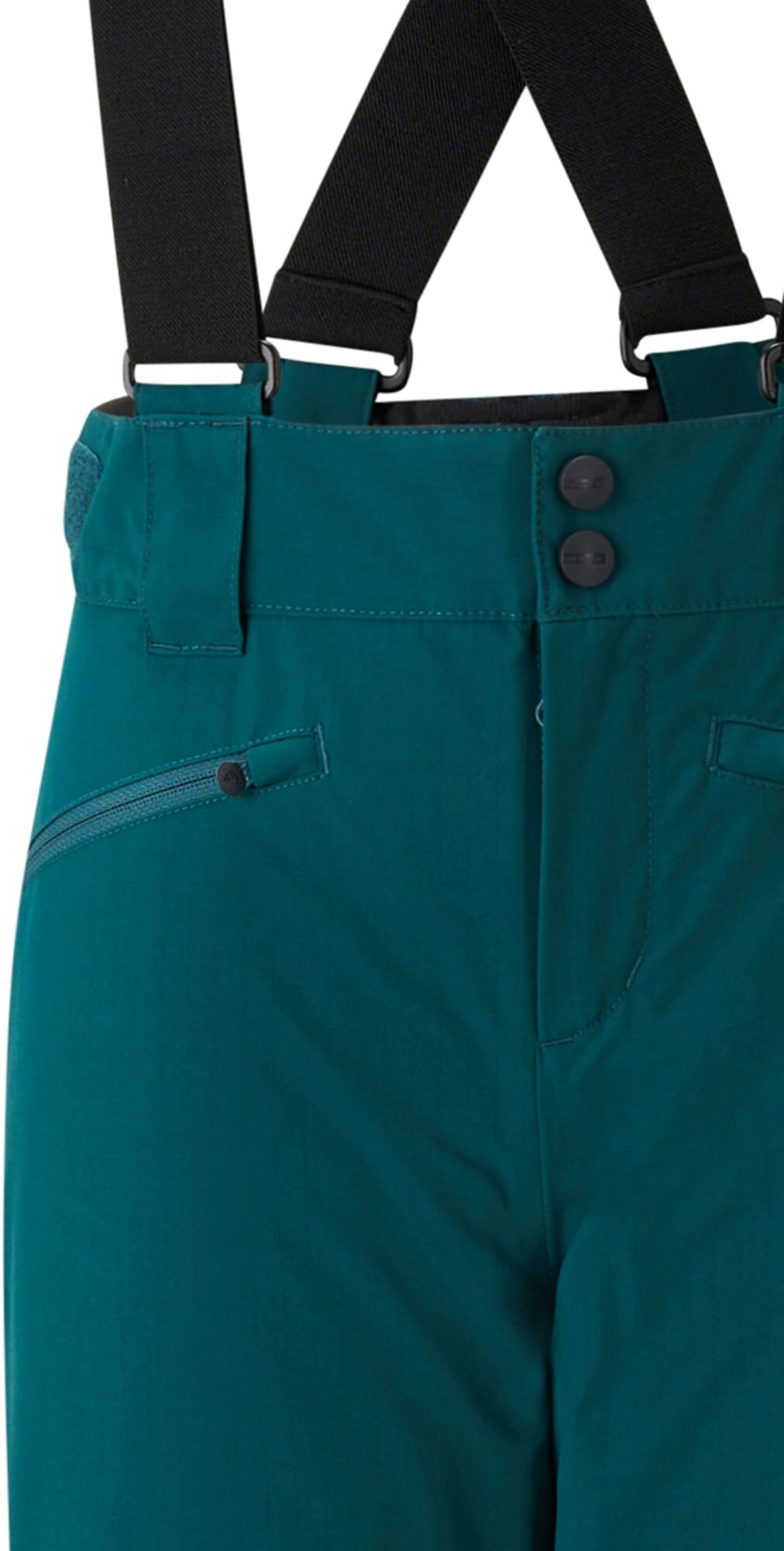 Skihose ZIENER "AXI-Z AQUASHIELD JUNGS", Jungen, Gr. 128, EURO-Größen, grün (turquoise ocean ripstop), Obermaterial: 100% Polyester. Futter: 100% Polyamid. Wattierung: 100% Polyester, Hosen Skihose, wasser-u.winddicht, atmungsaktiv, warm, abnehmbare Träge