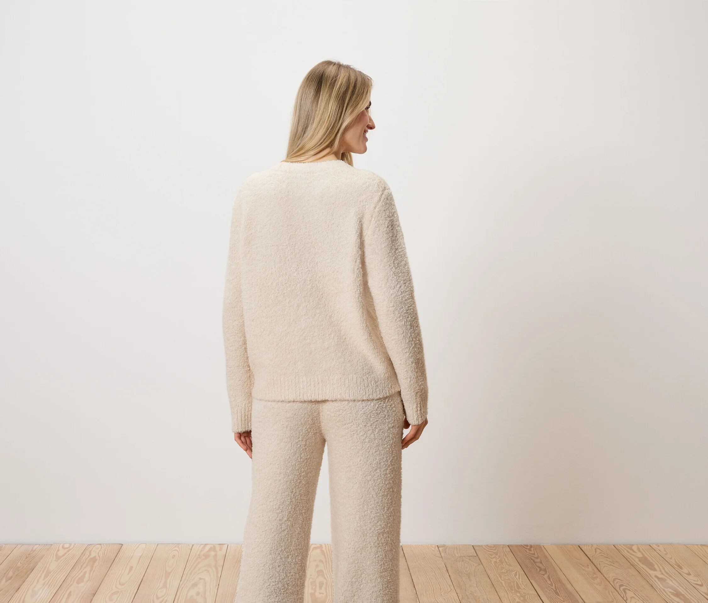 Tchibo - Kuschel-Cardigan - Damen - Gr. L - creme