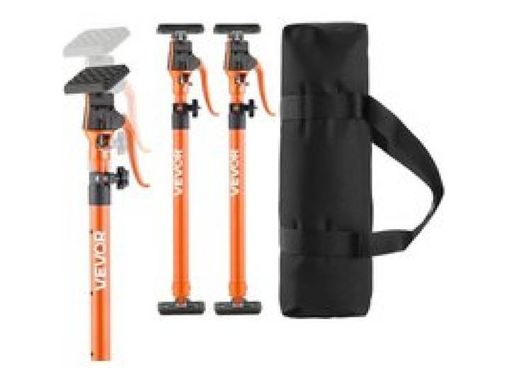VEVOR Einhandstütze, 2x, Deckenstütze 64,5–115cm, Teleskopstütze aus Stahl, Montagestütze bis zu 100kg Kapazität zum Installieren von Schränken, Anheben von Trockenbauwänden, Frachtstangen