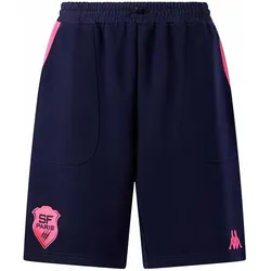 Kappa, Herren, Sporthose, Short Stade Français (XXL), Blau, Pink