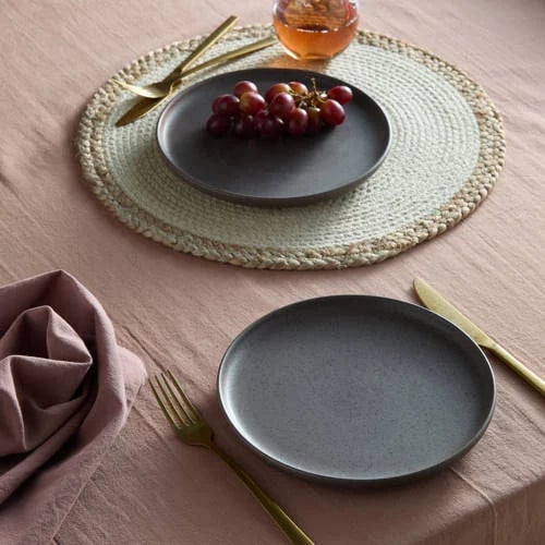 NOUS Living Grain ontbijtbord set van 2 Ø21 cm