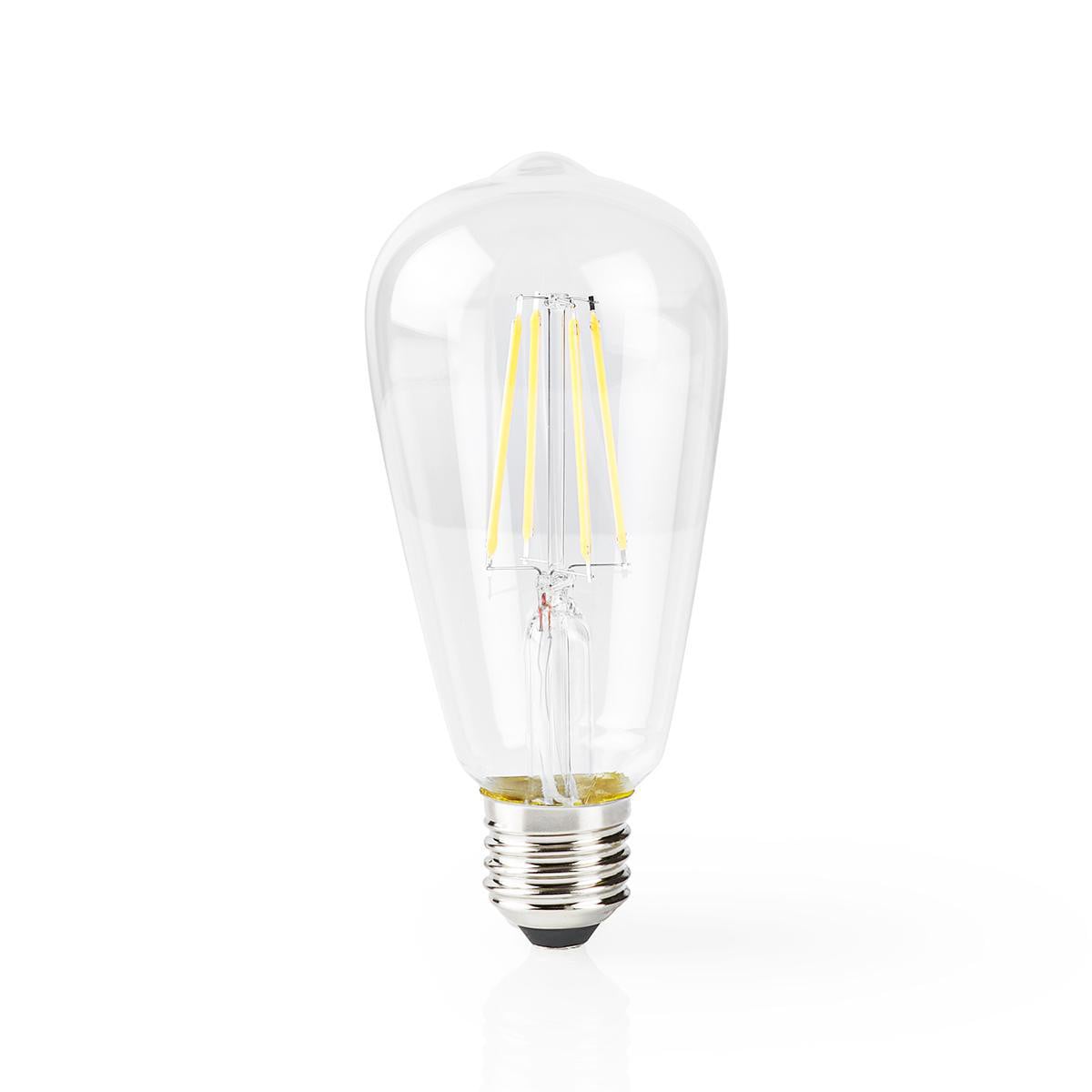 Nedis LED Smart WiFi Lamp E27 5 Watt 500 Lumen Warm Wit Licht