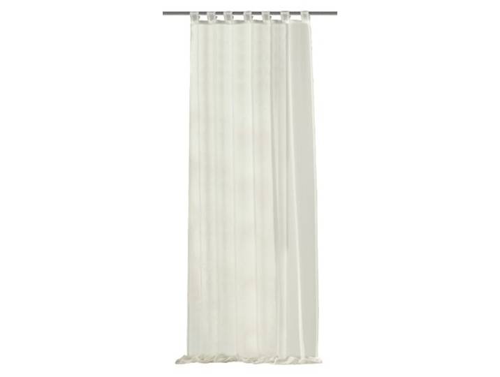 Home fashion Schlaufenschal Uni Voile, Polyester, Wollweiß, 245 x 140 cm