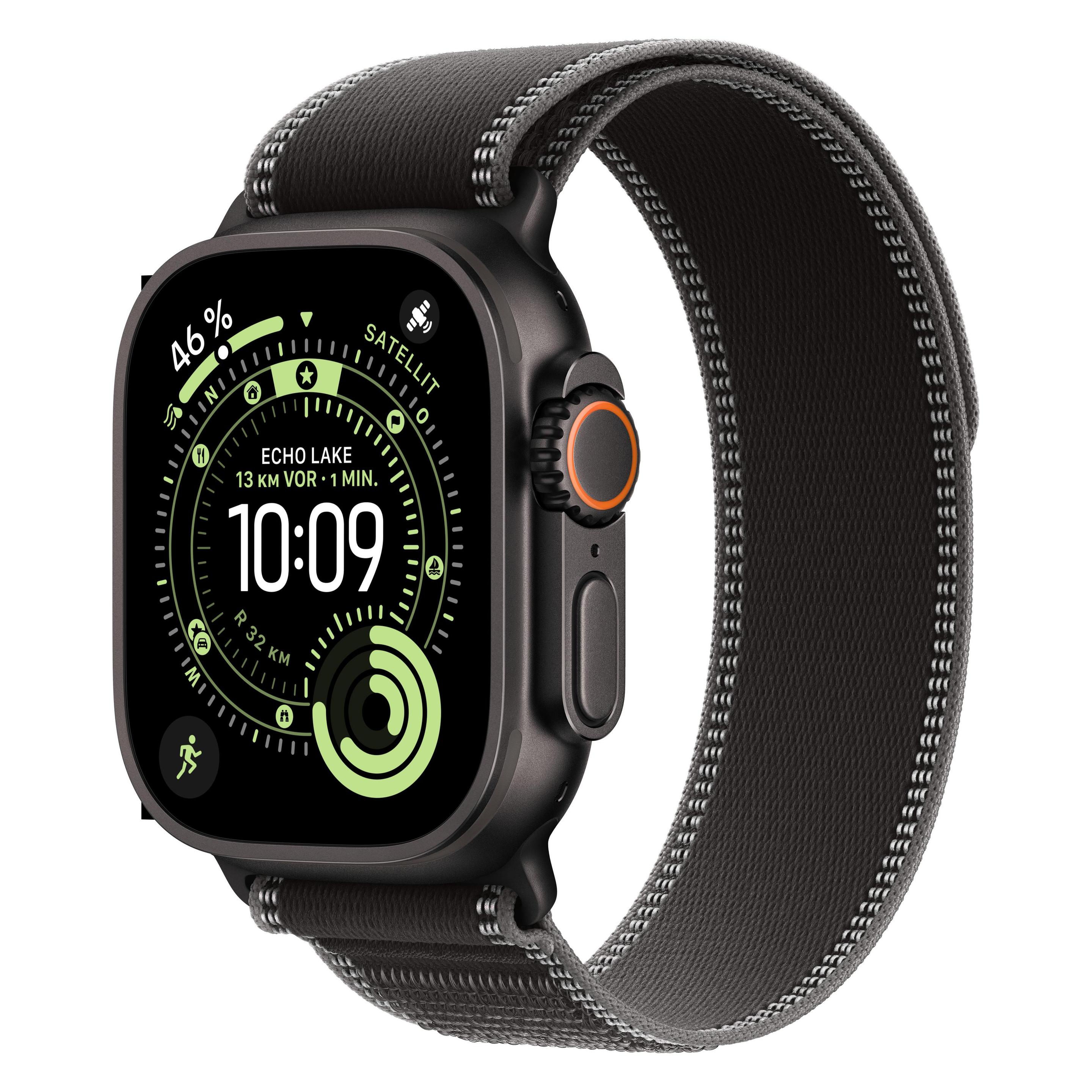 Apple Watch Ultra 3 (49 mm, Titan, Schwarz, 5G) (MF1H4QF/A)