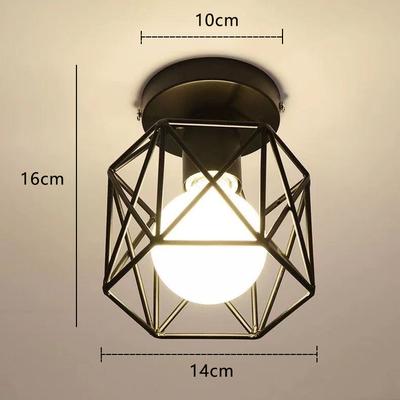 Top Demand Picks Retro Industrial Chandelier, Black, Gold Wrought Iron LED Ceiling Lamp With E27 Socket For Living Room Modern Decor black 1 no Bulb