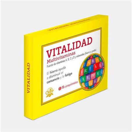OBIRE VITALIDADE - MULTIVITAMINAS 15 COMPRIMIDOS