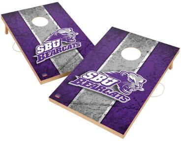 Skip's Garage Vintage Southwest Baptist Bearcats Regulation 2x4 Cornhole Set