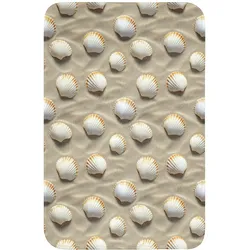 WC-VORLEGER Muscheln - Sand - Maritim WC Teppich 40x60 cm