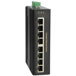 LevelOne IGP-0802 8-Port Gigabit PoE Industrial Switch 4 PoE-Ausgängen 802.3at PoE+ 126W (8 Ports), Netzwerk Switch, Schwarz