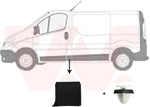Van Wezel Zier-/schutzleiste, Seitenwand 4396423 B-Säule Für Opel Nissan Renault Fiat / Lancia