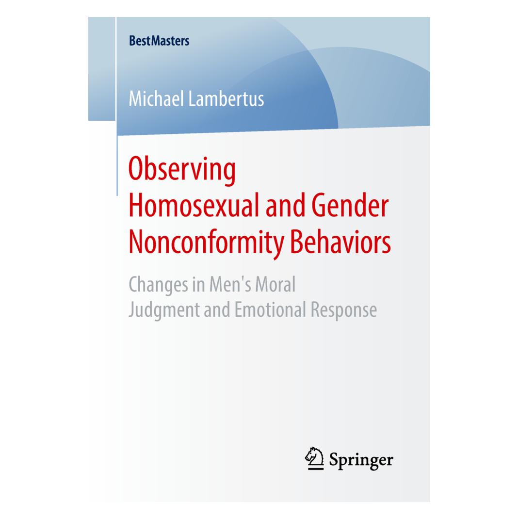 Springer Observing Homosexual and Gender Nonconformity Behaviors (Englisch, Softcover, Michael Lambertus) (56016914)