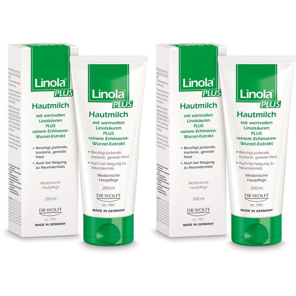 Linola plus Hautmilch 2x 2x200 ml Lotion