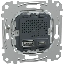 Merten USB Ladestation-Einsatz Typ A+C MEG4366-0140