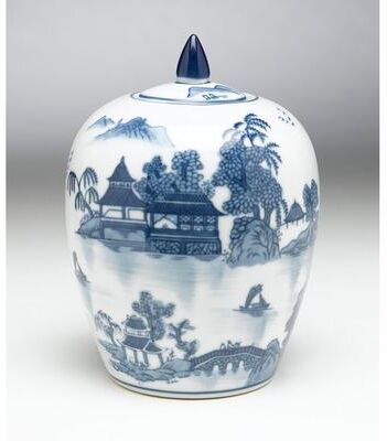 Orchard Creek Designs Bliss 9'' Porcelain Ginger Jar