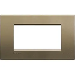 Legrand LNA4804SQ Abdeckrahmen LIVINGLIGHT für Kompaktinstallation, 4-modulig, Farbe: Square