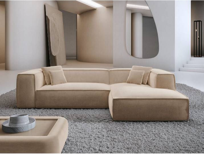Ecksofa Liranda L-Form aus Stoff