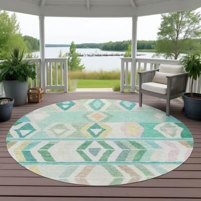 Addison Rugs Machine Washable Indoor/ Outdoor Global Bremen Chantille Rug