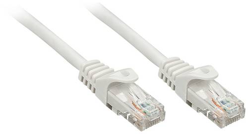 LINDY 48404 RJ45 Patchkabel CAT 5e U/UTP 5.00m Grau