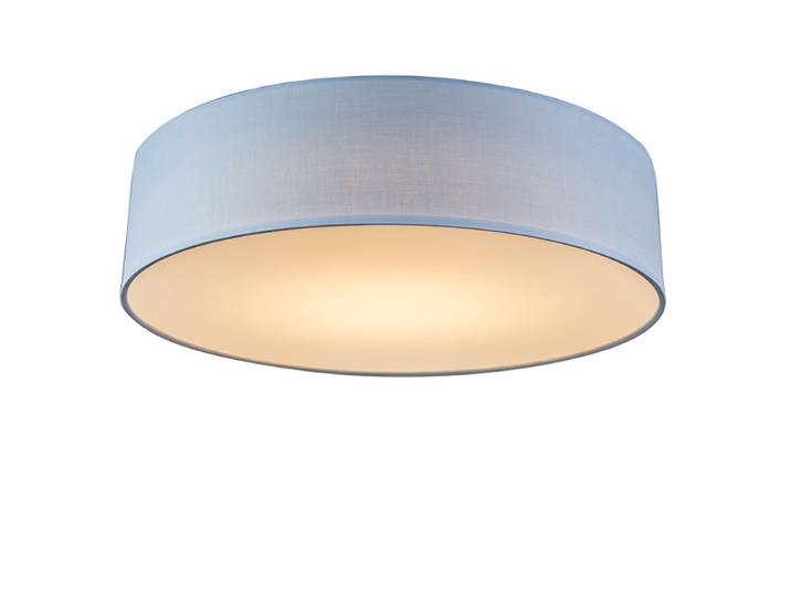 Plafonnier bleu 40 cm avec LED - Drum LED