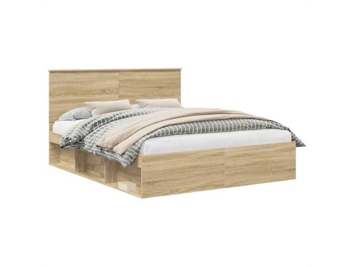 PUGYNBK Bettgestell Kiefer massiv, 160 x 200 cm Basis mit festen Brettern, minimalistisches Design, geeignet für Hauptschlafzimmer oder Gäste