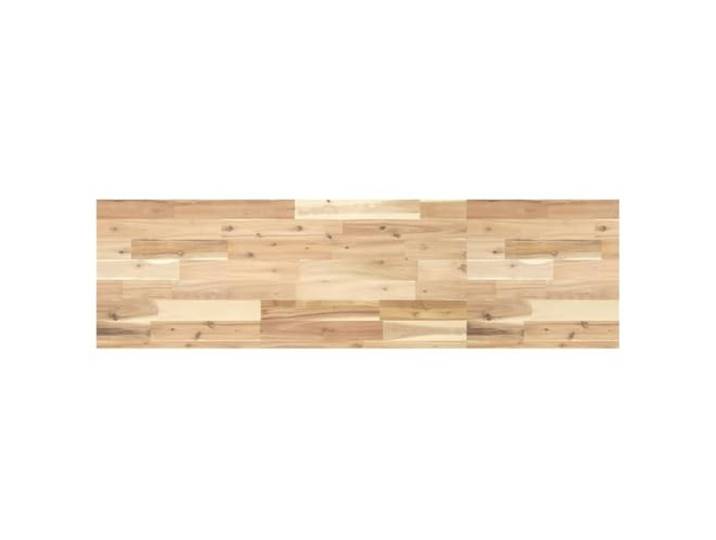 NKOPPFG Tischplatte Akazie Massivholz 120x40x4 cm Rechteckig Unbehandelt, Vielseitig Kombinierbar, Pflegeleicht, Robustes Tropenholz