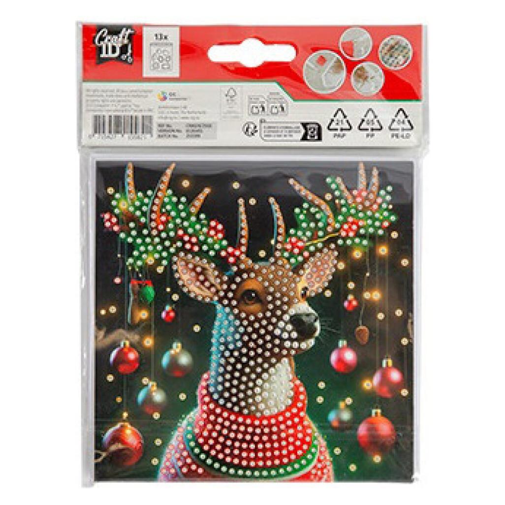Grafix CRAFT ID Diamond Kleines Nachtnest für Weihnachtsmann und nachtaktive Rentiere, 13 x 13 cm (68874187)