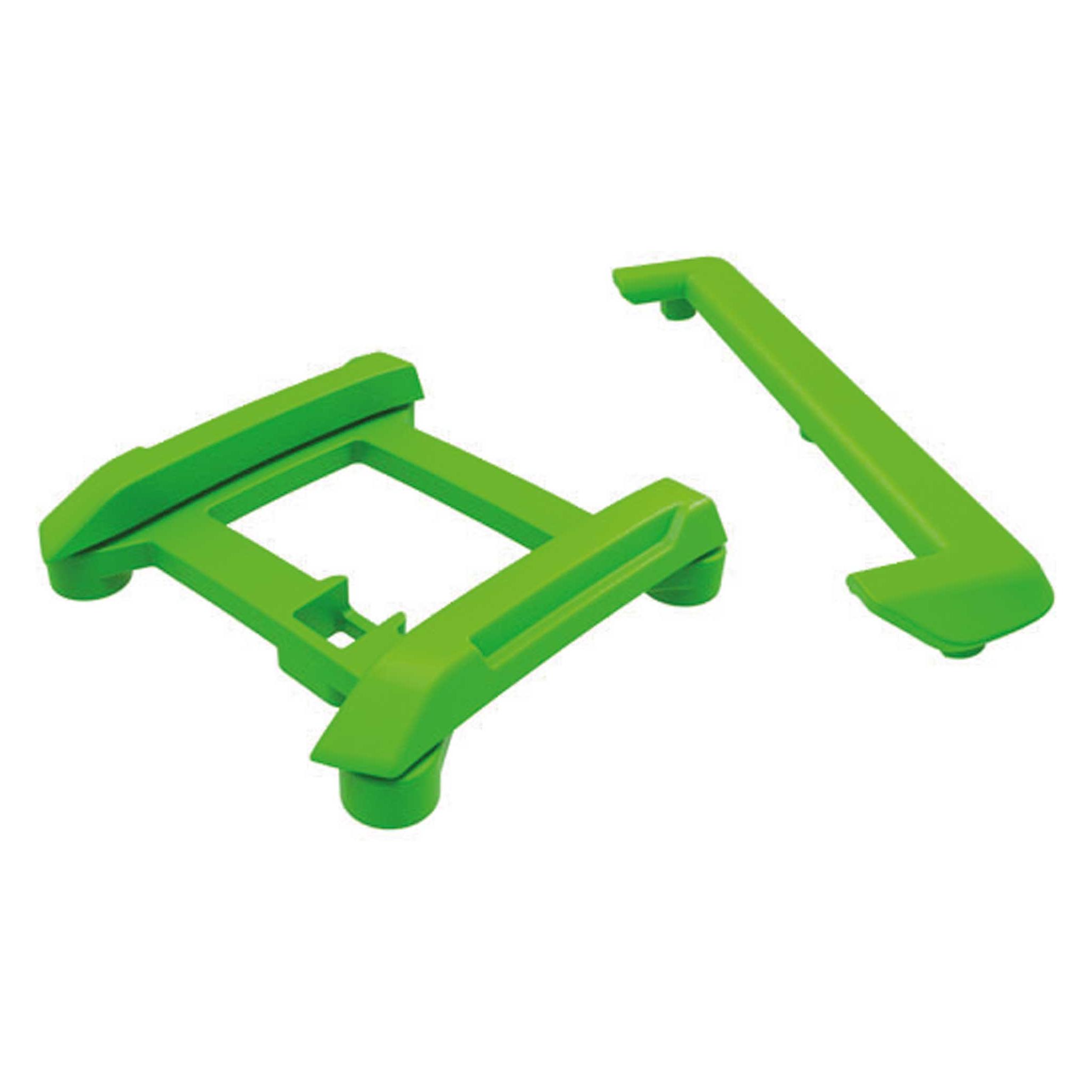 Traxxas Skid plate (roof)/ tailgate protector (green)/ mounts (2)/ 3x8mm BCS (7) ( fits #10711 body) (TRX10717-GRN)