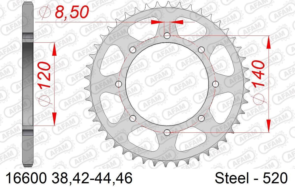 AFAM 16600-43 Chain Sprocket