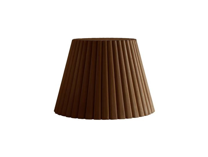 Pied de table basse en bois de noyer marron, rond - Pomax, Edgar