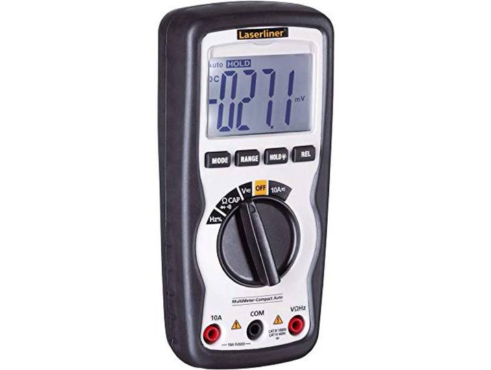LASERLINER - MultiMeter-Compact - Multimètre - Mesure Tension et Courant - CAT III 1000V et CAT IV 600V Multifonction - Précision Haute Qualité - Alarme Vibrante - Solide et Pratique