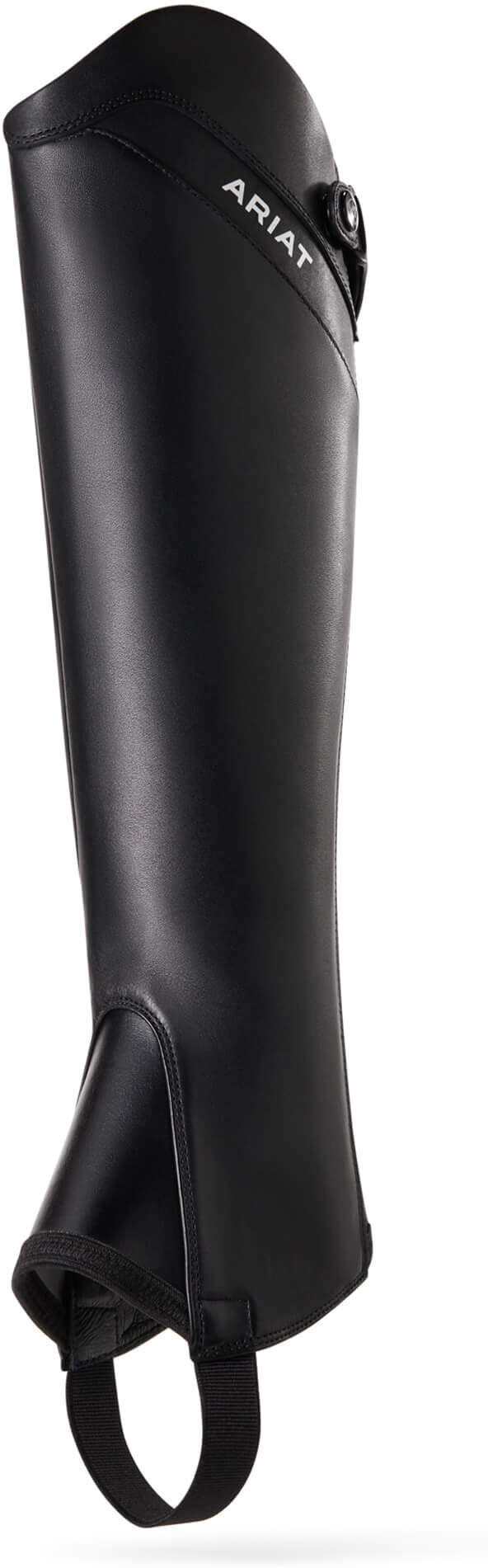 Palisade Half Chap in Black Leather, Size: Medium by Ariat