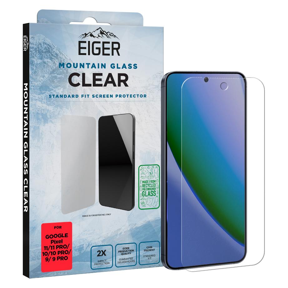 Eiger Glas (1 Stk., Google Pixel 10, Google Pixel 10 Pro, Google Pixel 11, Google Pixel 11 Pro, Google Pixel 9, Google Pixel 9 Pro) (EGSP01186)