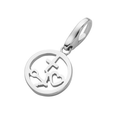 Charm-Einhänger "Glaube / Liebe / Hoffnung, Silber 925", silber, GIORGIO MARTELLO MILANO, Charms, Damen, Silber 925 (Sterlingsilber)