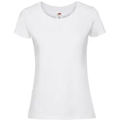 FOL Damen Ladies Ringspun Premium T F186 White S